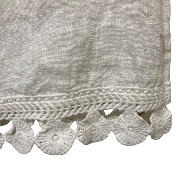 NWT Bellambra Made in Italy Linen with Lace Sleeveless Blouse - Picture 2 of 12